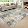 thumbnail image 6 of Moynesa 9'x12' Area Rug for Living Room Machine Washable Rugs Modern Abstract Low Pile Soft Mat Large Indoor Non-Slip Accent Carpet for Dining Room Table Apartment,Gray, 6 of 7