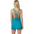 thumbnail image 2 of Roxy Sparked Flame Racerback Tank Top para mujer, verde, mediano Roxy espalda cruzada, 2 of 3