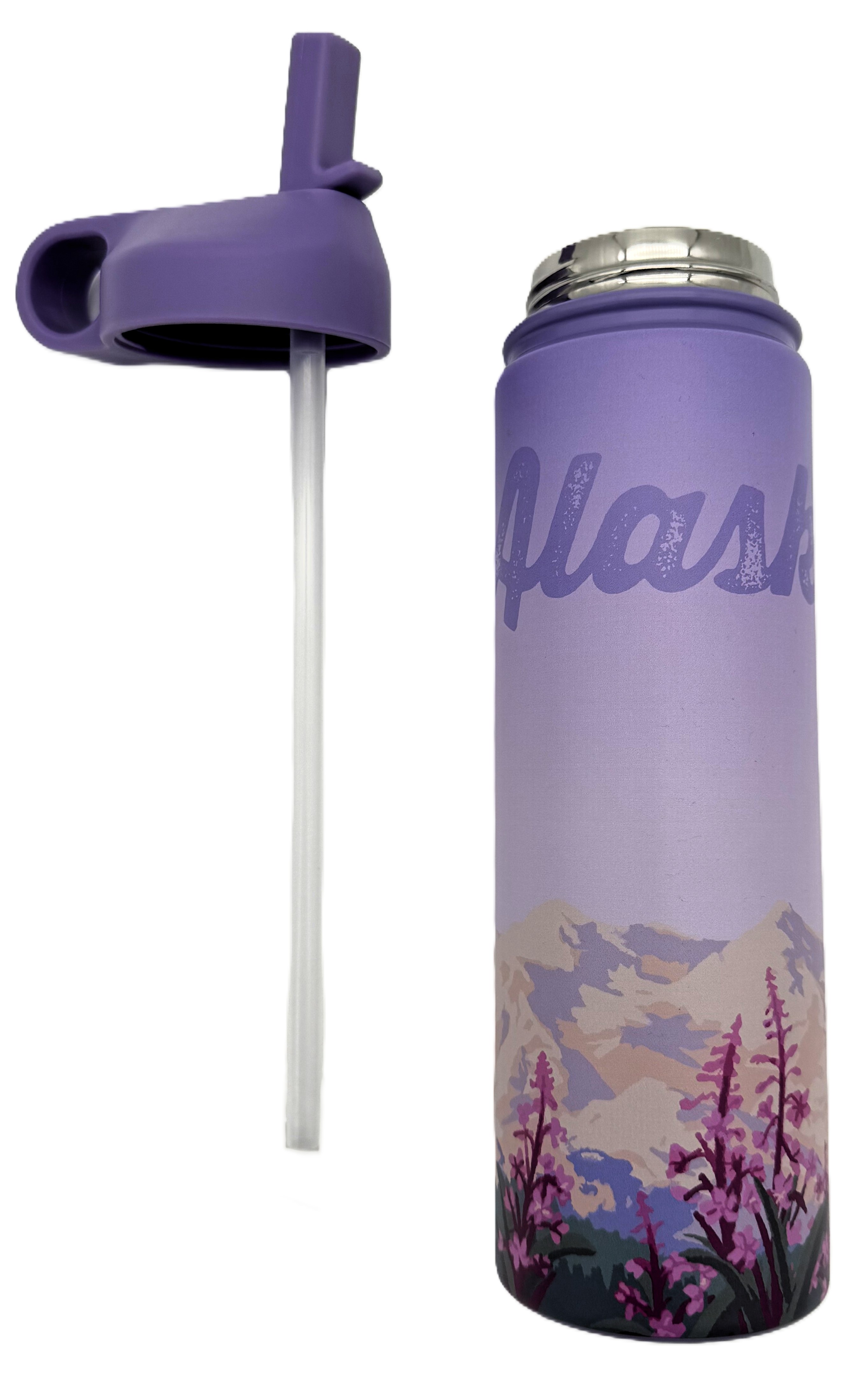 Robin Ruth Fireweed Water Bottle 20oz