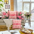thumbnail image 4 of 4PCS Spring Pillow Covers 18x18 Inch Pink Flower Car Spring Throw Pillow Covers Sweet Home Spring Pillow Covers Decor Cushion Cases for Farmhouse Holiday Home Couch Sofa, 4 of 6