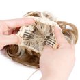 thumbnail image 5 of SAYFUT Clip in Hair Bun Extension Scrunchie Bun up Do Hair Piece Hair Ribbon Ponytail Extensions Wavy Curly, 5 of 6