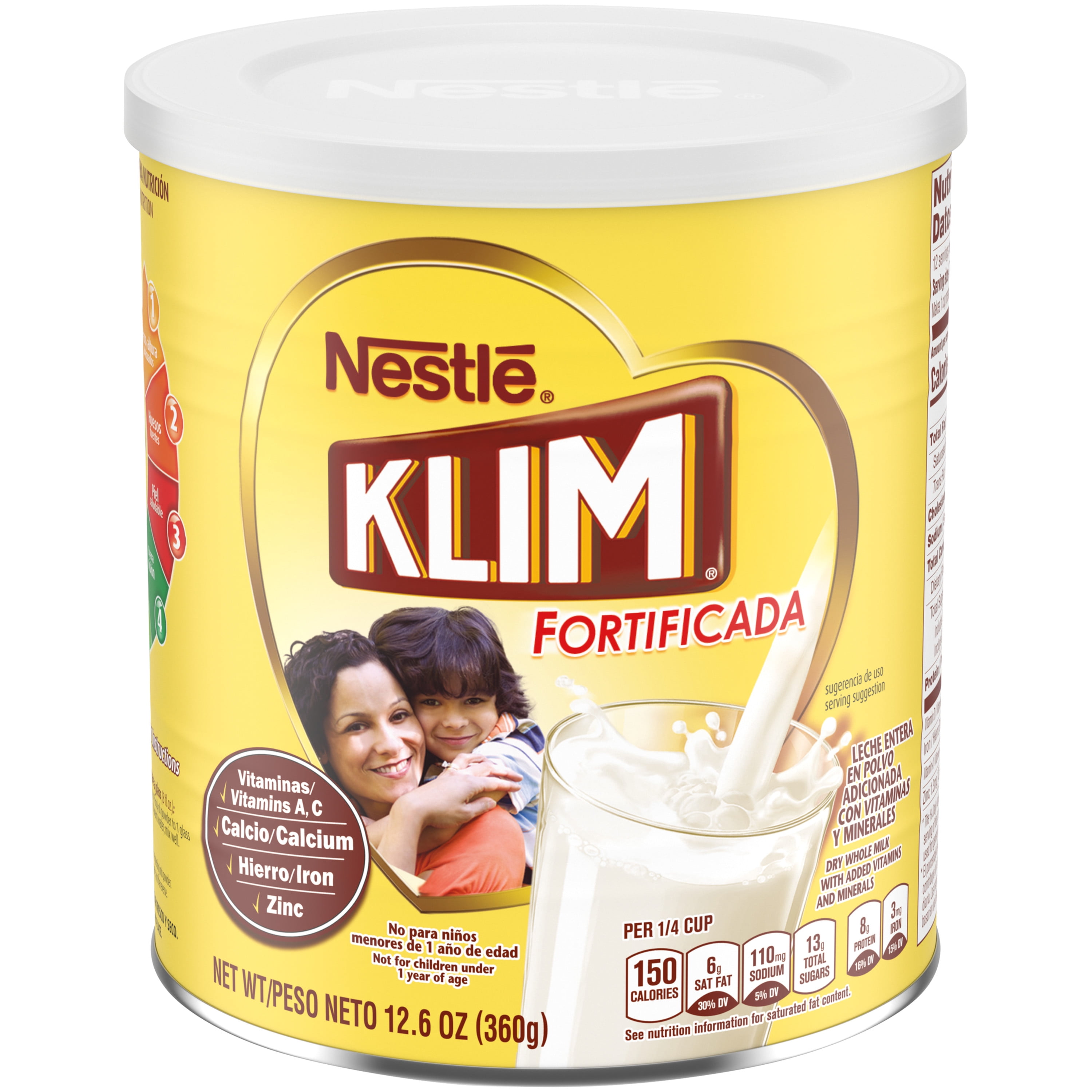 KLIM Fortificada Dry Whole Milk Powder 12.7 oz.