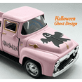 thumbnail image 4 of MInHoues 4.9 Inch Halloween Pink Vintage Metal Truck with 3 Mini Ghosts Ornament，Farmhouse Halloween Centerpieces for Table Home Mantel Pumpkin Tiered Tray Decor Party Gift, 4 of 8