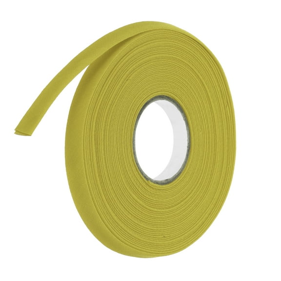 2/5 Inch Double Fold Bias Tape Polyester Continuous Bulk Bias Tape for Sewing,Seaming (Gold 10 Yards)