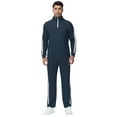 thumbnail image 3 of Tyhengta Men's Tracksuits Athletic 2 Piece Set 1/4 Zipper Casual Jogging Suit Gym Sportswear Navy Blue L, 3 of 8
