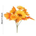 thumbnail image 2 of Tournesol d'Automne avec Roses et Feuilles d'Érable pour Arrangements Festifs et Centres de Table, 2 of 5