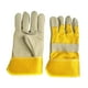 thumbnail image 4 of Guantes de soldadura de cuero, guantes de trabajo multiusos, resistentes al desgaste, antiespinas, resistentes al calor, ignífugos para hornos MIG., 4 of 9
