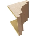 thumbnail image 6 of 12"W x 12"D x 12"H Wide Mediterranean Rough Cedar Woodgrain TimberThane Corbel, Primed Tan, 6 of 6