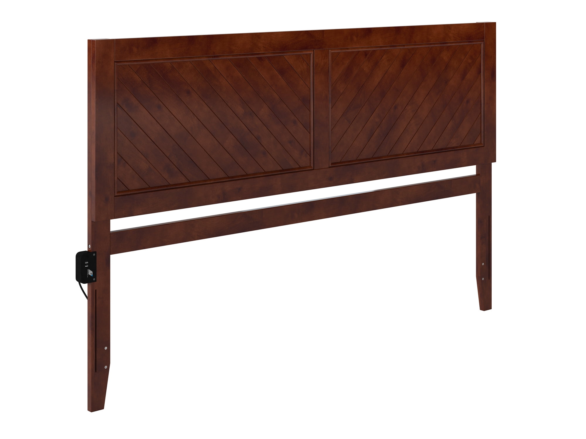 AFI Canyon Walnut Wood Rustic Farmhouse Headboard, King