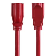 Hyper Tough 50FT 14AWG 3 Prong Red Extension Cord for Indoor and Outdoor Use, 15 Amps