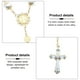 thumbnail image 4 of 1 pulsera con cruz religiosa, rosario de cristal, joyería decorativa, regalo, 4 of 7