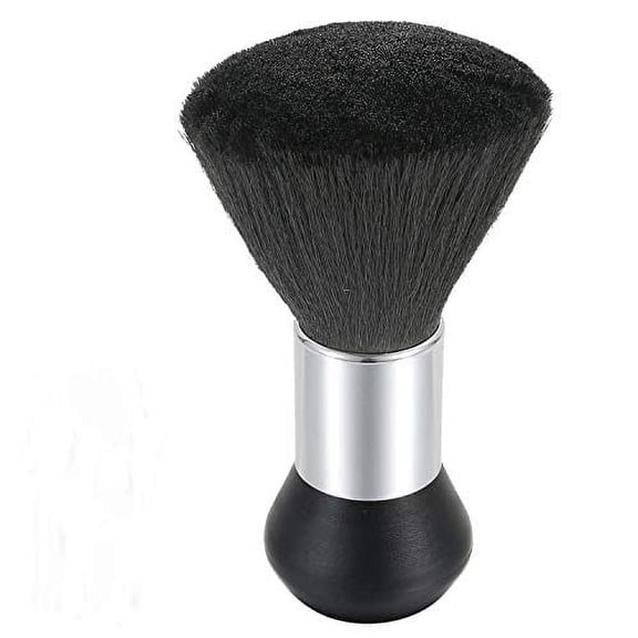 Healthcom Barber Neck Duster Brush Hair Cutting Kits Hair Salon Hair Removal Brush Professional Broken Hairbrush Haircut Special Cleaning brush for Face NeckBlack