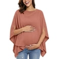 thumbnail image 3 of Bovxnpu Womens Maternity Shirts Maternity Nursing Scarf Cotton Muslin Shawl Cover Up Casual Sleepwear, 3 of 7