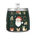 thumbnail image 7 of Yayeee Ashtray with Lid for Cigarette Smokeless Stainless Steel Home Ash Holder, Whimsical Christmas, 7 of 7