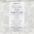 thumbnail image 4 of Fabric Shower Curtain - 72 x 72 Inch, Light Gray Medallion, 4 of 5