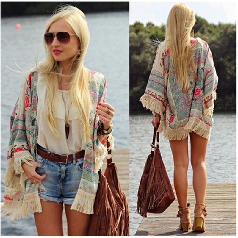 cardigan with tassels