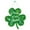 E, variant on LSLJS St.Patrick's Day Welcome Sign for Front Door, 10" Wooden Green Trefoil Shape Door Hanger, Irish Luck Wall Hanging Ornaments Rustic Wooden Wreath Spring Decorations St.Patricks Door Sign