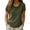 Army Green, variant on Summer Tops for Women Lightweight Summer Tops for Women Gauze Short Sleeve Cowl Neck Shirts Comfortable Basic Dressy Casual Blouses