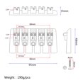 thumbnail image 2 of SHOWERORO 1 Ensemble Pont de Guitare Classique GA1021 Métal Argent pour Performances d'Instruments de Musique, 2 of 8