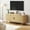 Oak, variant on MARNUR 55" TV Stand for 60" TV, Wood Entertainment Center with Storage and Shelves, 2 Sliding Tambour Doors, Mid-Century Modern