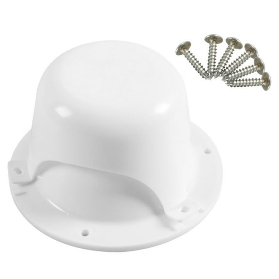 FRCOLOR RV Plumbing Vent Caps Camper Vent Cap Replacement For RV Trailer Camper RV Roof Sewer Vent Cover Caps Kit With 6 Screws For 2 Inch Pipe White