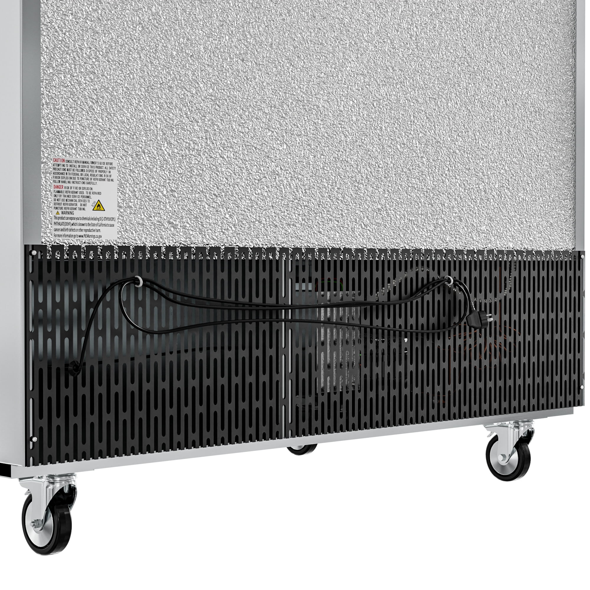 Koolmore 54" Commercial Stainless Steel Half Door Reach-In Refrigerator - Silver