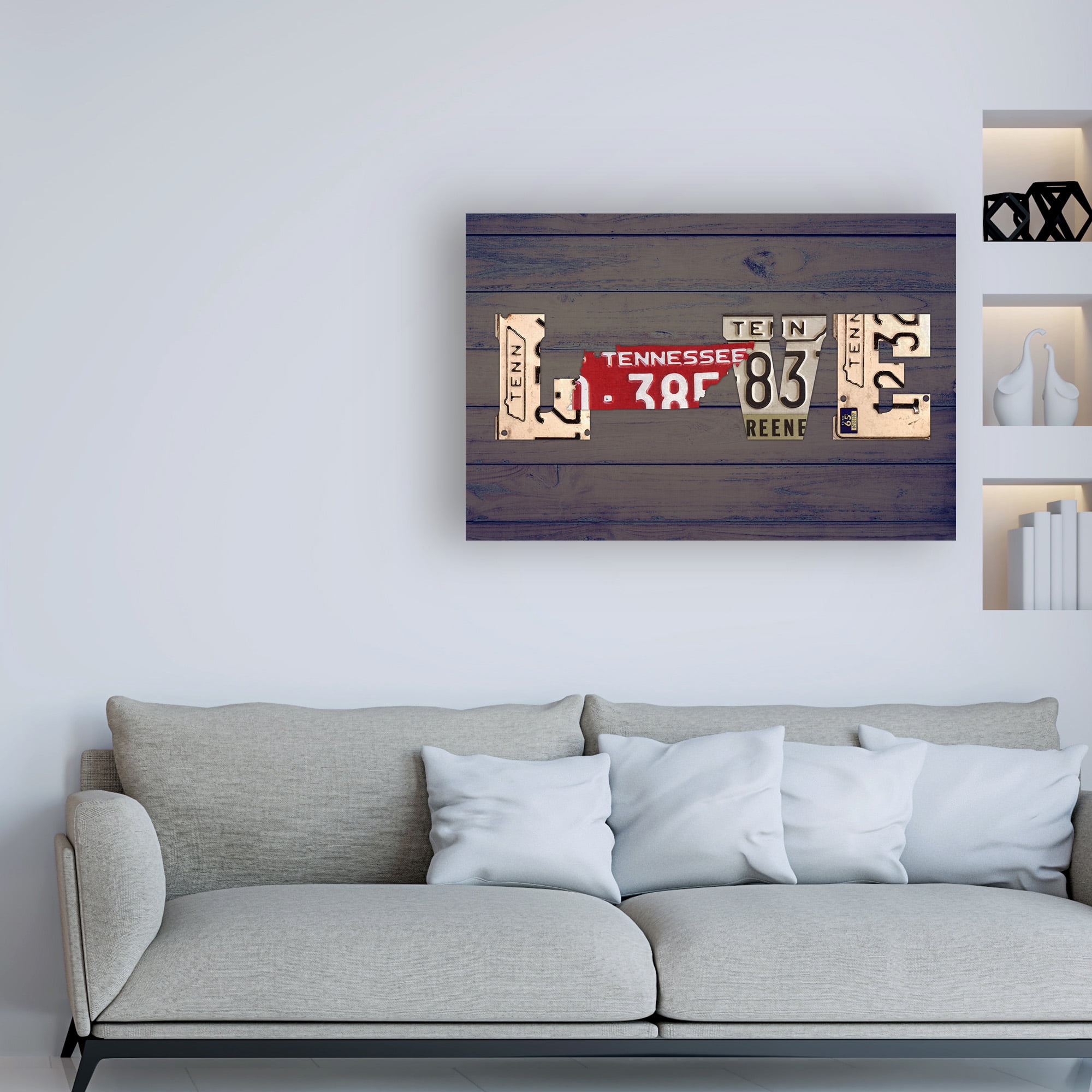Trademark Fine Art 'TN State Love' Canvas Art by Design Turnpike