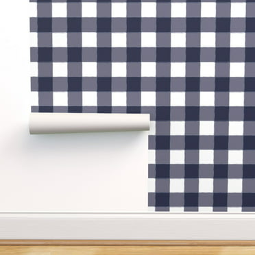 Removable Water-Activated Large Buffalo Check Gingham -