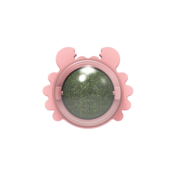 Stay Crab Cat Mint Catnip Toys Bola giratoria de hierba gatera molares Limpieza de dientes Catpink Rojo Verde Cocina, Decoración y Otros