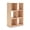 Tan, variant on Signature Design by Ashley Shallifer 6 Cube Storage Organizer with Oak Finish