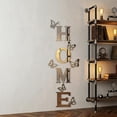 thumbnail image 4 of Home Wall Decor Signs Letters 10PCS Acrylic Mirror Stickers Family House Decorations for Living Room Bedroom Dining Home Modern Decoracion de Pared para Sala,Silver 59x21 Inch, 4 of 8