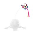 thumbnail image 4 of Electronic Pet Cat Toy Automatic Cat Exercise Toy Butterfly Stick Intelligent Rotating Toys  White, 4 of 4