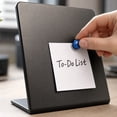 thumbnail image 6 of Magnetic Display Board, Tabletop Desktop Memo Board Photos Notes Reminders Home Decorative Board No Punching Installation 12x16 Inches Metal Surface Vertical Stand 10.24x7.87in, 6 of 8