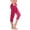 Pink, variant on Sakmal Buttery Soft Leggings Women Plus Size High Waisted Pink Cargo Yoga Pants Workout 7/8th Solid Leggings with Pockets