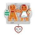 thumbnail image 4 of Personalized Gingerbread Couple Ornament 2024 First Christmas Together 1 Count - Ornaments by Elves, 4 of 10