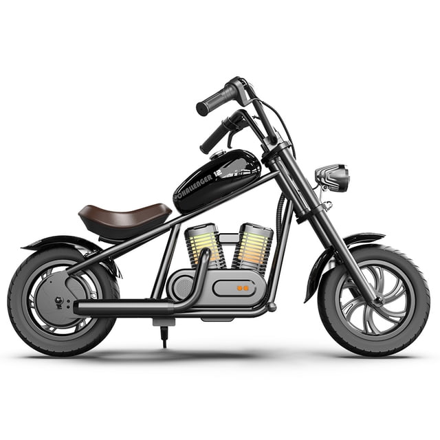 Moto Electrica Infantil Montable Hypergogo Challenger 12 Plus Hyper Gogo Negra