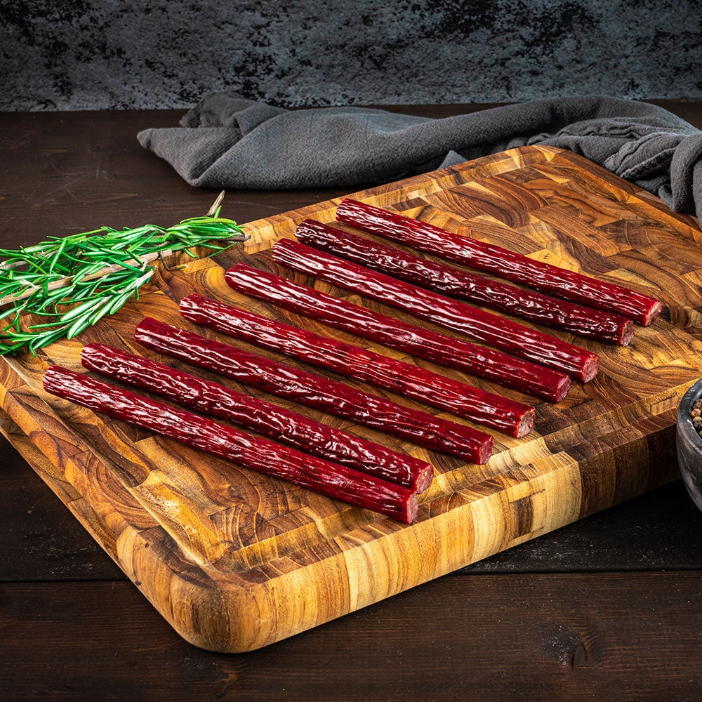 Nebraska Star Beef Lucky Beef Jerky Original Sticks, 48 Pack - High Protein, All Natural 1.25 oz