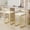 White+Gold, variant on Counter Height Bar Stools Set of 2, 26" Modern Velvet Counter Stools with Low Back and Footrest, Upholstered Bar Chairs for Kitchen Island, Bar, Counter, White+Gold