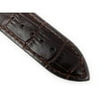 thumbnail image 3 of Bandini Vegan Watch Band - Premium Faux Leather Watch Strap - 12mm Brown - Alligator Pattern, 3 of 5