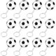 thumbnail image 1 of 12 Pieces Soccer Keychains, Soccer Ball Sports Ball Keychains Mini Foam Soccer Keychain Soccer Party Favors Decorations Sport Birthday Party Favors Goodie Bag Fillers Backpack Decorations, 1 of 5
