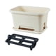 thumbnail image 2 of Caja de ventana para flores, jardinera para flores, multiusos, fácil de limpiar, gran capacidad con Blanco, 2 of 9