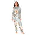 thumbnail image 2 of FORMRS Onesies Pajama for Adults Unisex Hoodie Winter Jumpsuit One Piece Sleepwear, Sizes S-2XL, Whimsical Rose, 2 of 7