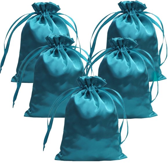 Bolsas de regalo Gbateri, satén con cordón, 13 x 18 cm, paquete de 35