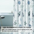 thumbnail image 3 of Shower Curtain Liner, Marine Organisms Waterproof PEVA Shower Curtains with Rust Proof Grommets, Shower Liner for Shower Stall, Bathtubs, 3 of 3