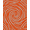 Orange, Pattern 3, variant on ODIKA 4' x 6' Machine Washable Non-Slip Area Rug, Op Art Spiral High Traffic Rug, Pink, 335474