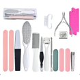thumbnail image 1 of Professional Pedicure Kit Foot Files Set Tools Double Sided Files Exfoliating Washable 17 In 1, 1 of 4