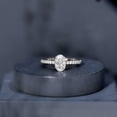 thumbnail image 7 of Rosec Jewels IGI Certified Lab Grown Diamond Oval Engagement Ring 2 Carat - E-VS1 Quality - with Jewelry Box, 14K White Gold, US 6.50, 7 of 7