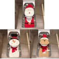 thumbnail image 4 of Fiesta y accesorios Decoraciones navideñas Muñeco de nieve Papá Noel Asiento de inodoro y alfombra de baño Cierre suave Auto Asiento de inodoro Decoración navideña JFHHH pequeña, 4 of 4