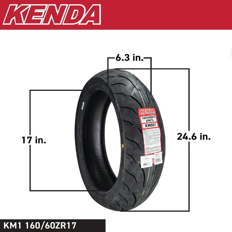 Kenda KM1 Motorcycle Sport Touring Rear Tire 160/60ZR17 69W TL