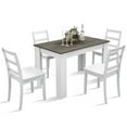 thumbnail image 1 of Costway 5 PCS Dining Set Modern Rectangle Table & 4 Rubber Wood Chairs Kitchen Breakfast, 1 of 10